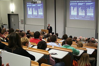 Dr. Dirk Notheis, Vorsitzender des Vorstandes der Morgan Stanley Bank AG, Frankfurt a.M.  beim Vortrag